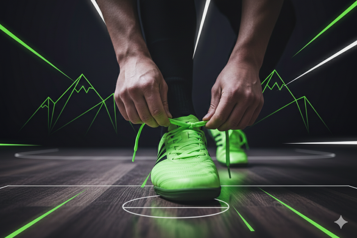 Futsal players in action on an indoor court in Nepal